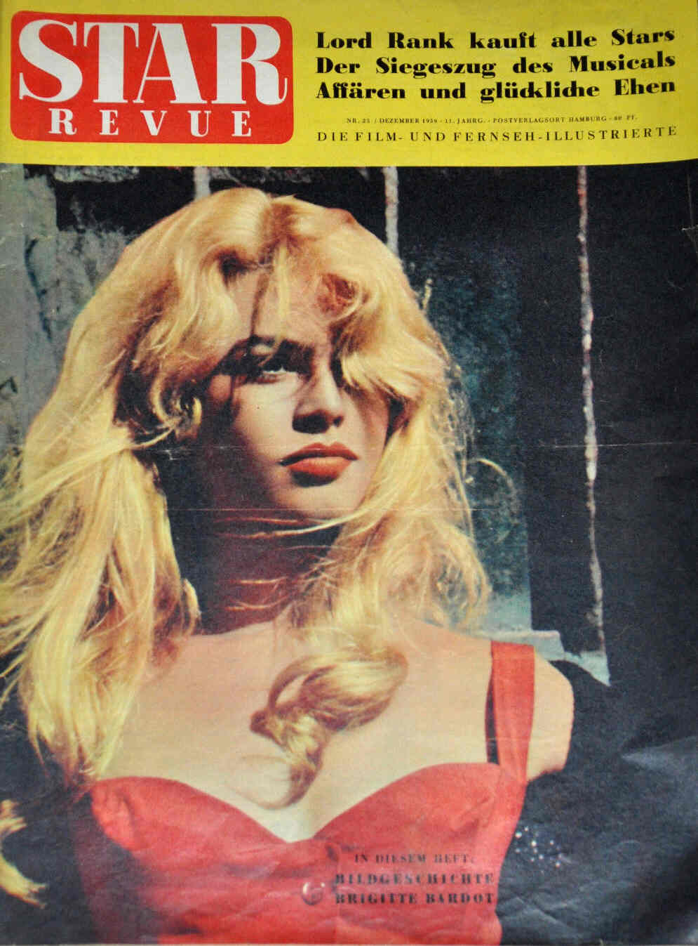STAR REVUE magazine side cover Issue 25  1958