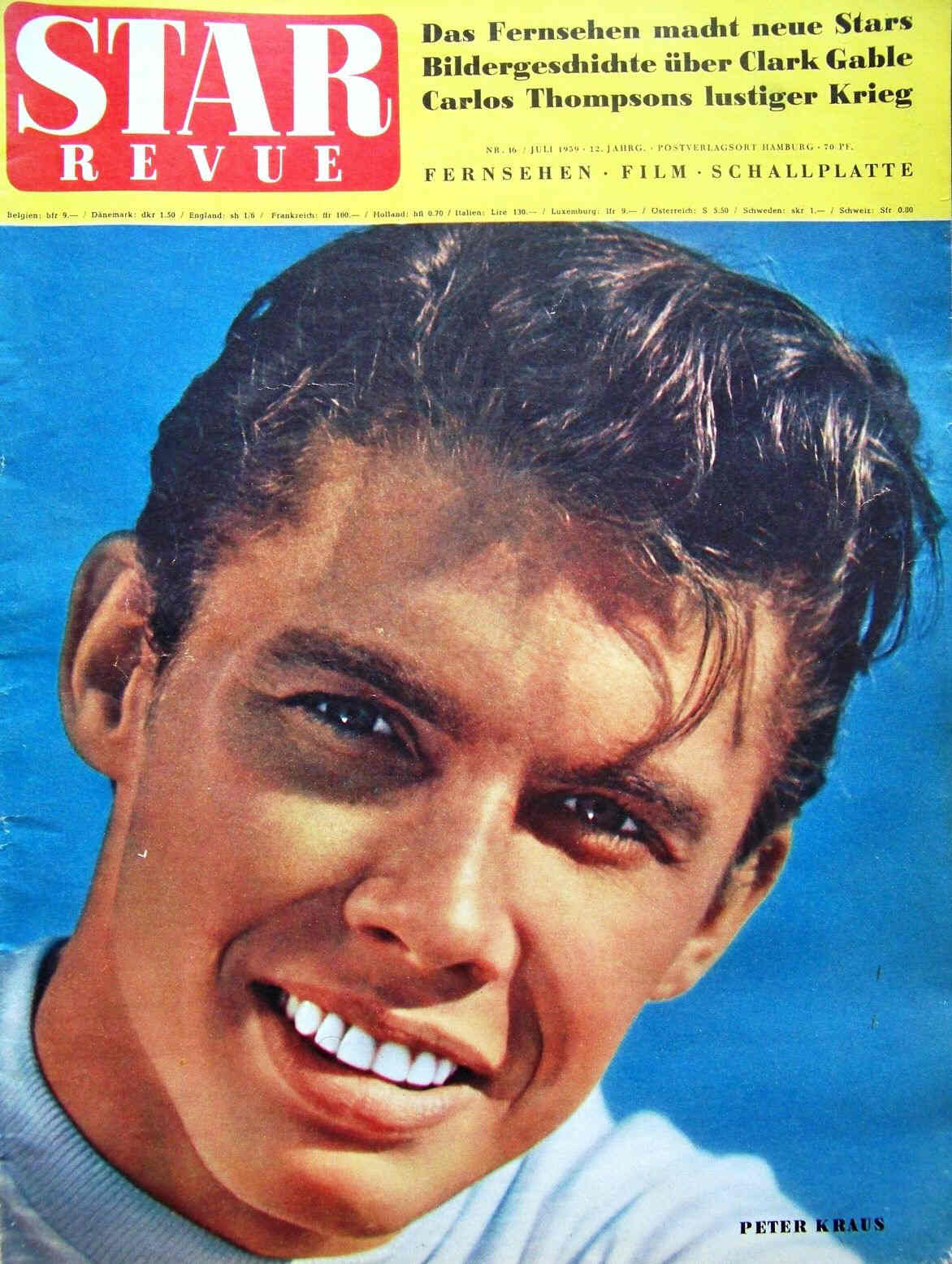 STAR REVUE magazine side cover Issue 16  1959