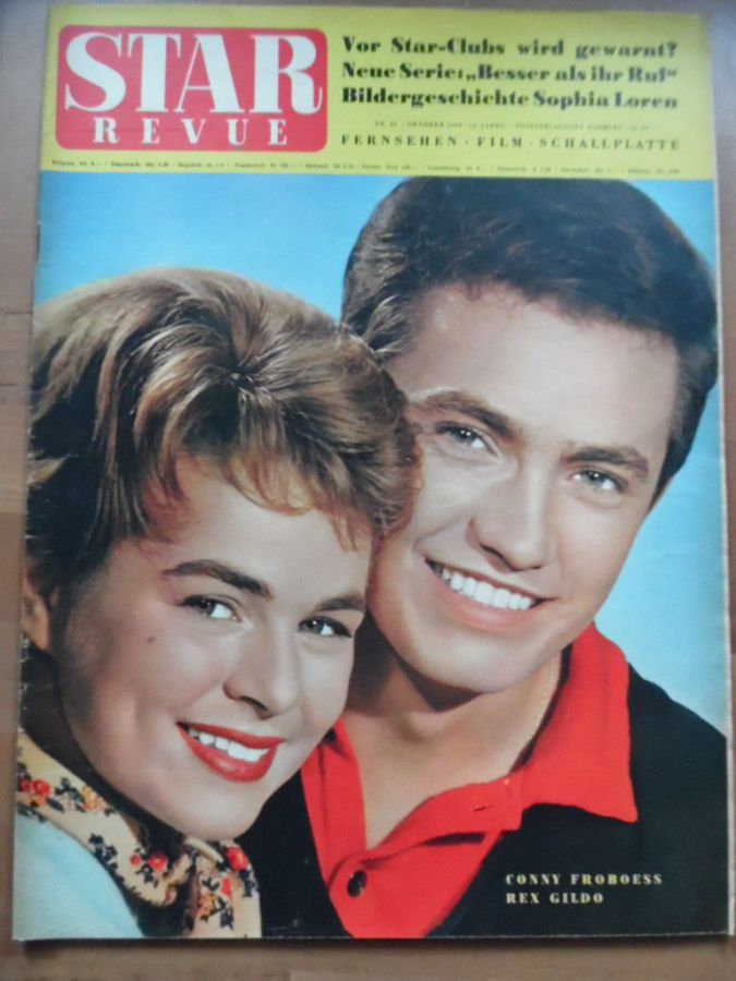 STAR REVUE magazine side cover Issue 22  1959
