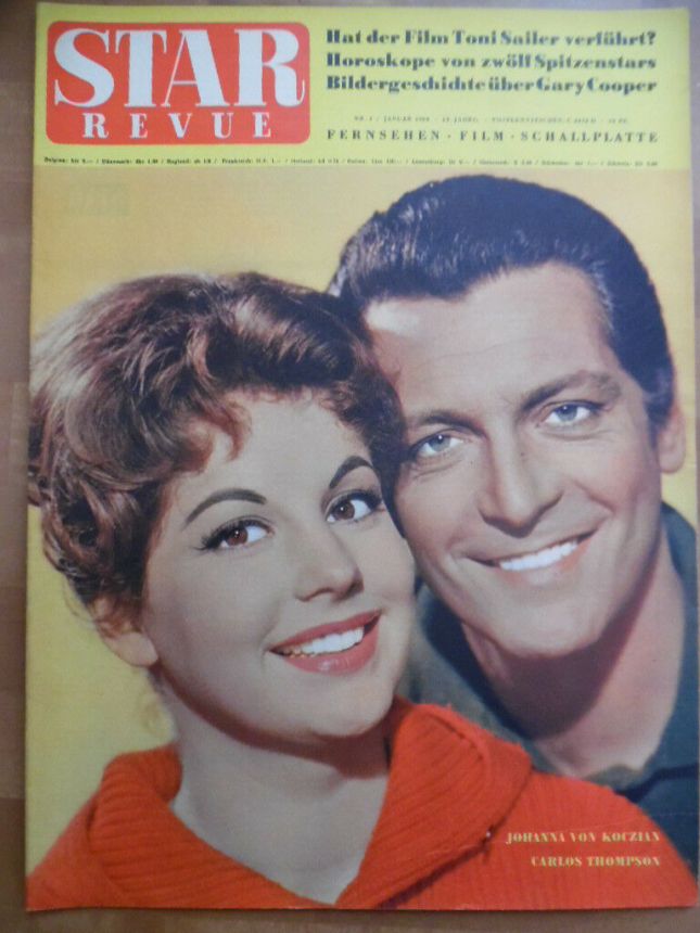 STAR REVUE magazine side cover Issue 1  1960
