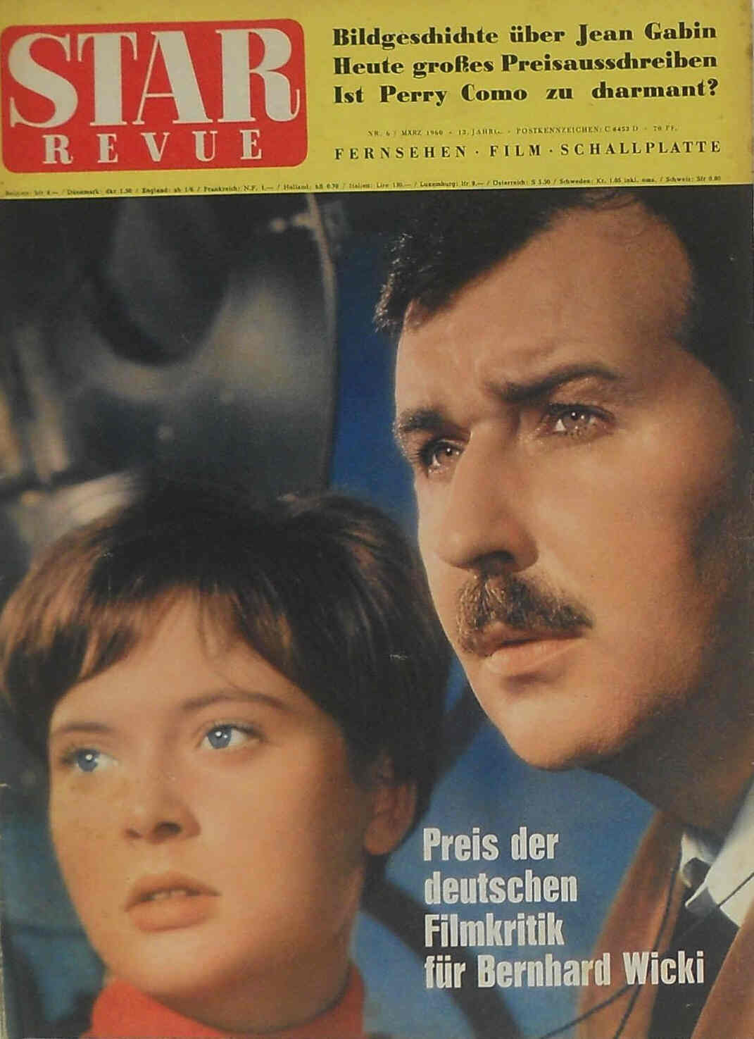 STAR REVUE magazine side cover Issue 6  1960