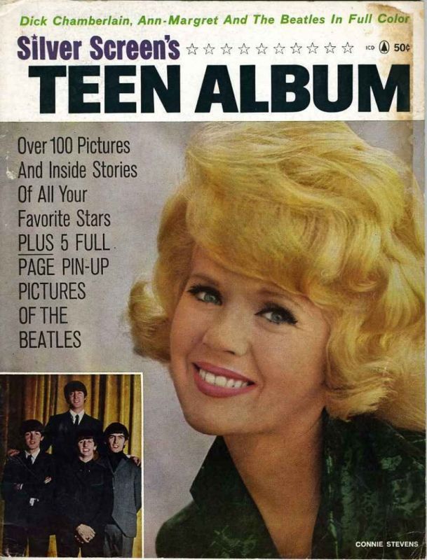 SILVER SCREEN TEEN ALBUM magazine side cover  1964