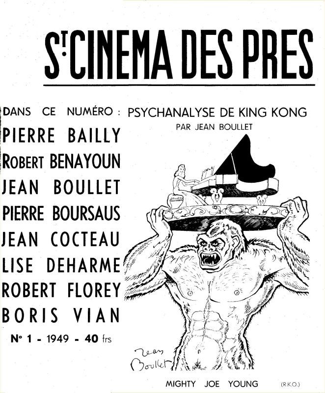 ST.CINEMA DES PRES magazine side cover Issue 1  1949