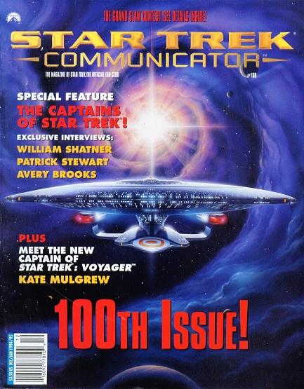 STAR TREK COMMUNICATOR magazine side cover Issue 100 Dec.'94/January 1995