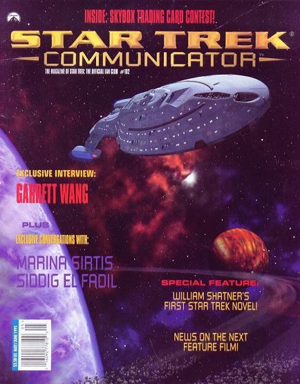 STAR TREK COMMUNICATOR magazine side cover Issue 102 May/June 1995