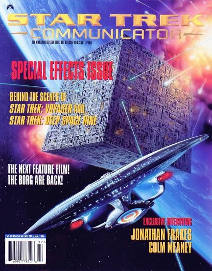 STAR TREK COMMUNICATOR magazine side cover Issue 105 Dec.'95/January 1996