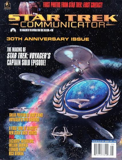 STAR TREK COMMUNICATOR magazine side cover Issue 108 August/September 1996
