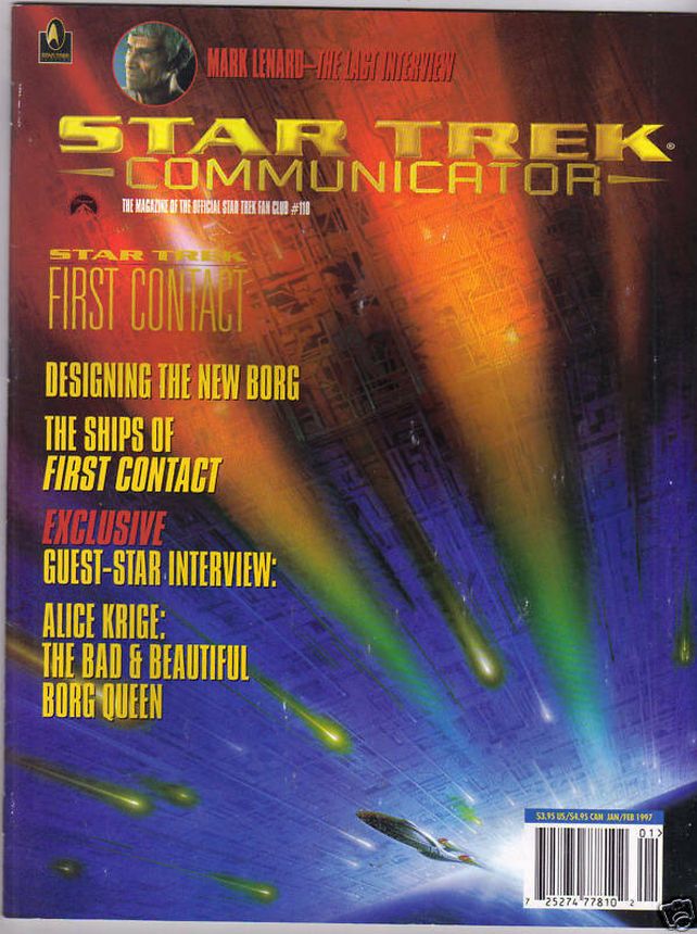 STAR TREK COMMUNICATOR magazine side cover Issue 110 January/February 1997