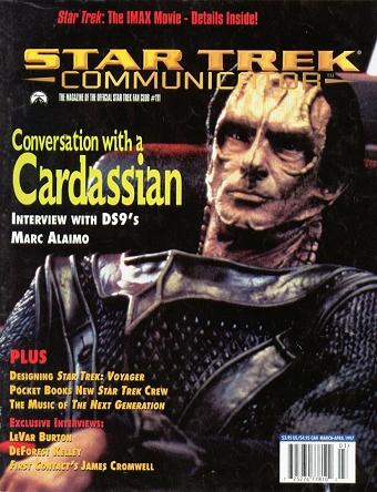 STAR TREK COMMUNICATOR magazine side cover Issue 111 March/April 1997