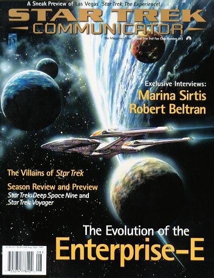 STAR TREK COMMUNICATOR magazine side cover Issue 113 August/September 1997
