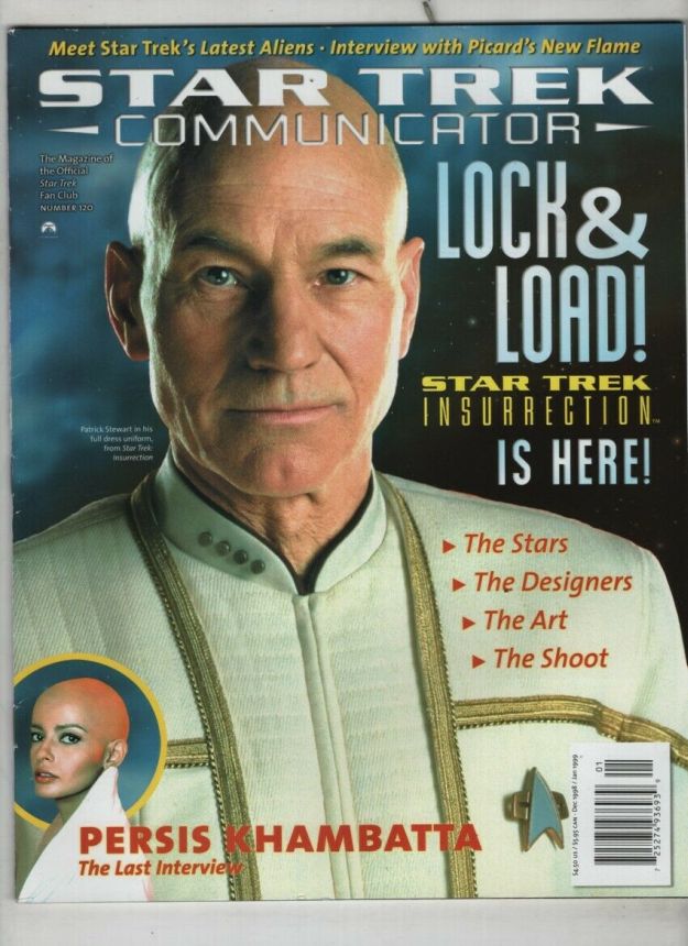STAR TREK COMMUNICATOR magazine side cover Issue 120 Dec.'98/January 1999