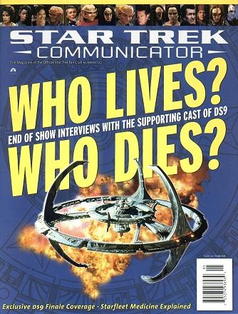 STAR TREK COMMUNICATOR magazine side cover Issue 122 April/May 1999