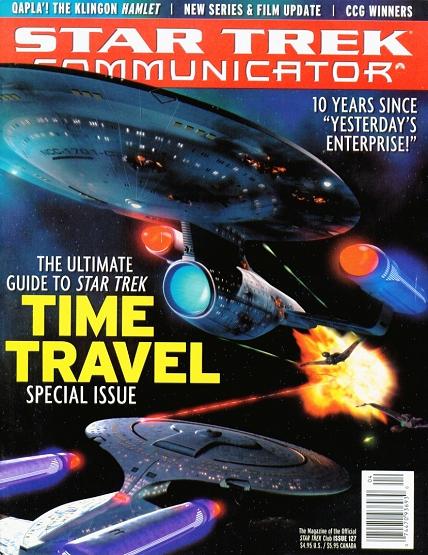 STAR TREK COMMUNICATOR magazine side cover Issue 127 February/March 2000