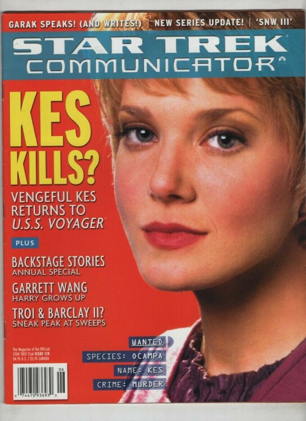 STAR TREK COMMUNICATOR magazine side cover Issue 128 April/May 2000