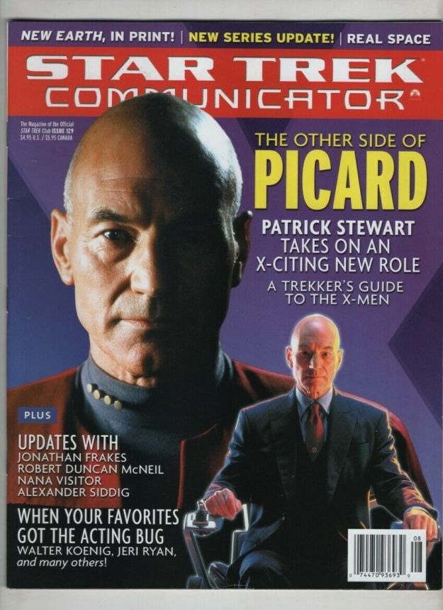 STAR TREK COMMUNICATOR magazine side cover Issue 129 June/July 2000