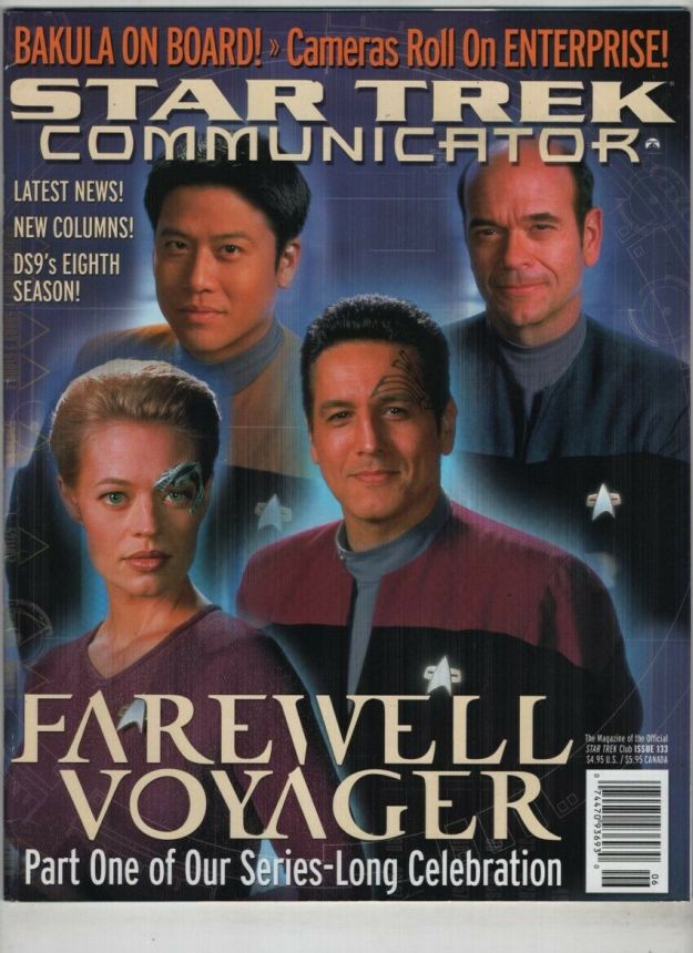 STAR TREK COMMUNICATOR magazine side cover Issue 133  2001