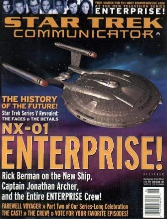 STAR TREK COMMUNICATOR magazine side cover Issue 134 August/September 2001