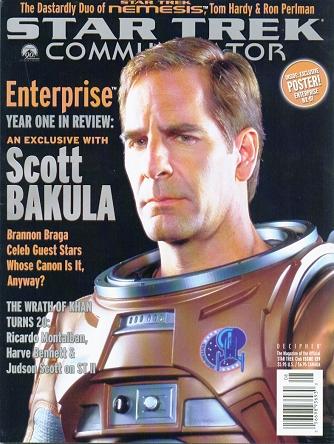 STAR TREK COMMUNICATOR magazine side cover Issue 139 August/September 2002