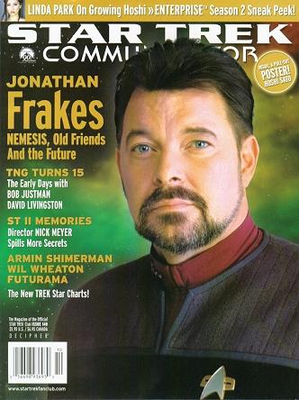 STAR TREK COMMUNICATOR magazine side cover Issue 140 October/November 2002