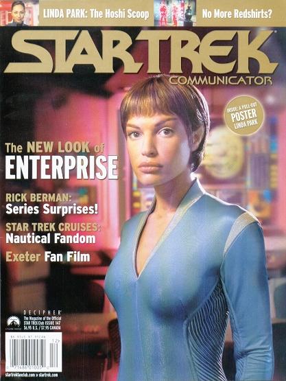 STAR TREK COMMUNICATOR magazine side cover Issue 147 Dec.'03/January 2004