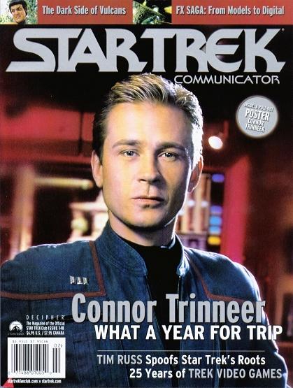 STAR TREK COMMUNICATOR magazine side cover Issue 148 February/March 2004