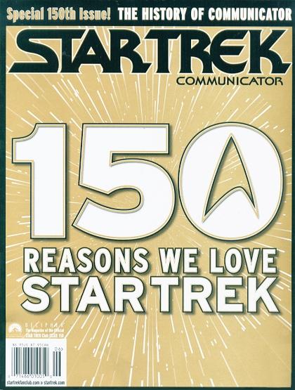 STAR TREK COMMUNICATOR magazine side cover Issue 150 June/July 2004