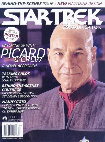STAR TREK COMMUNICATOR magazine side cover Issue 152 October/November 2004