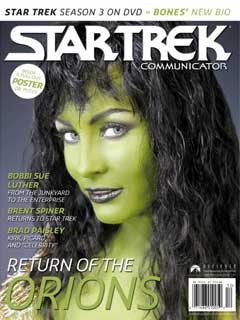 STAR TREK COMMUNICATOR magazine side cover Issue 153 Dec.'04/January 2005