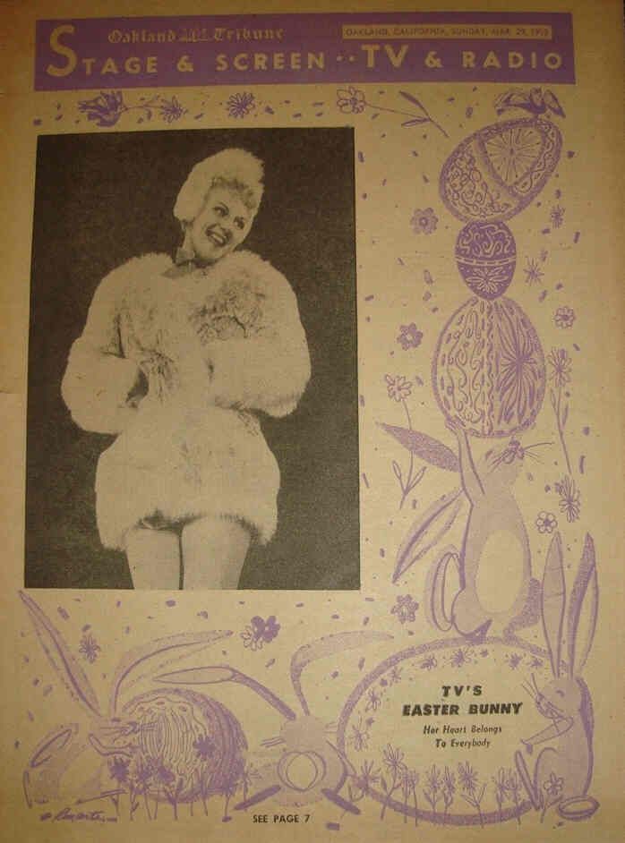 STAGE AND SCREEN TV AND RADIO magazine side cover 29 March 1959