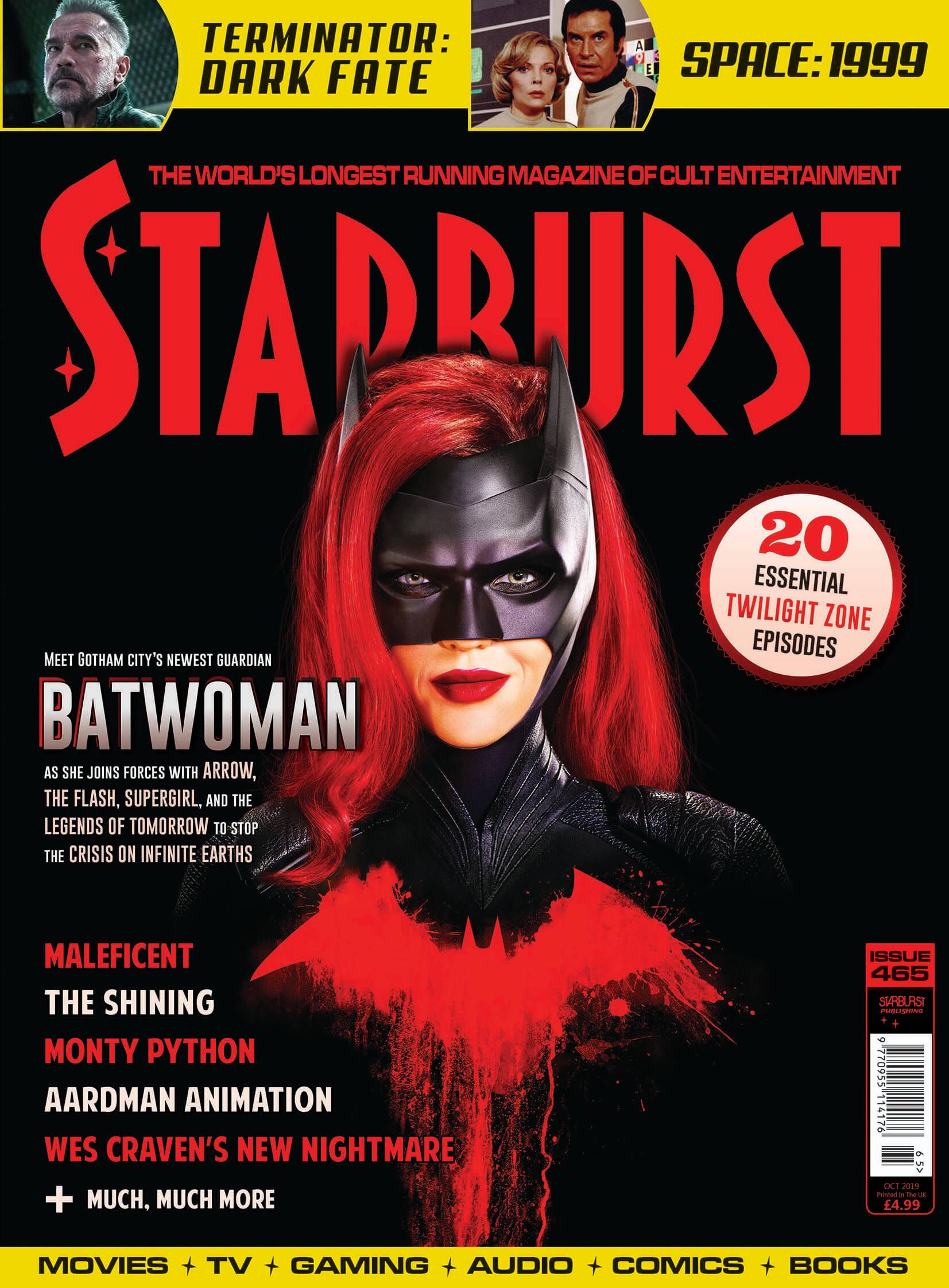 STARBURST magazine side cover Issue 465  October 2019