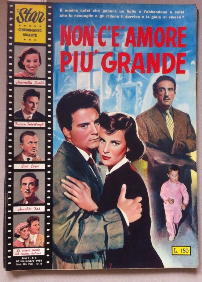 STAR CINEROMANZO GIGANTE magazine side cover Issue 9 10 November 1955
