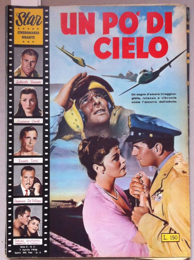 STAR CINEROMANZO GIGANTE magazine side cover Issue 17 1 April 1956