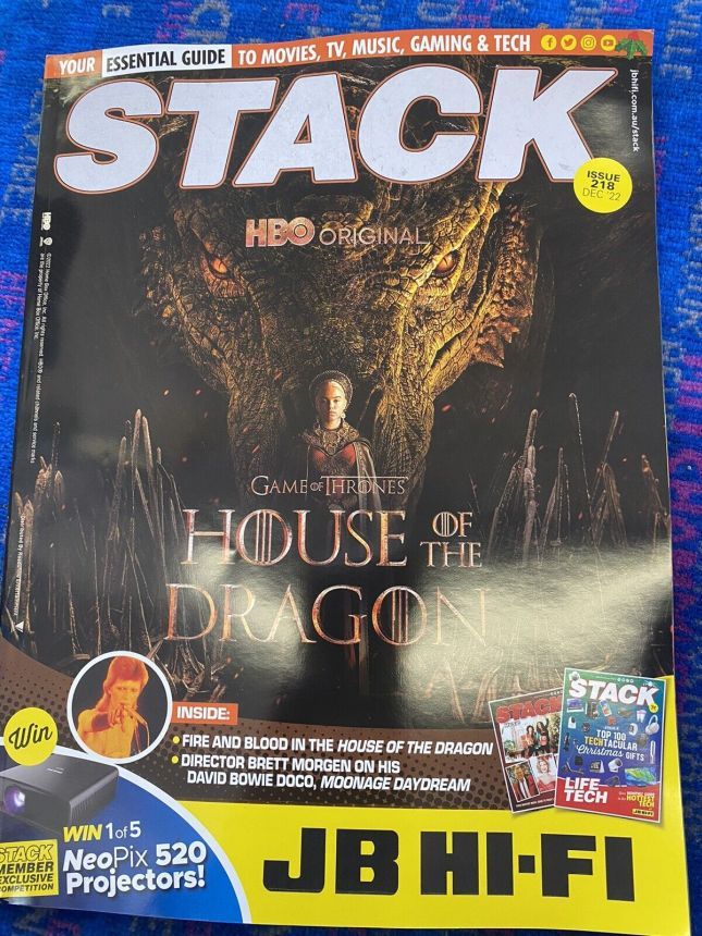 STACK magazine side cover Issue 218  December 2022