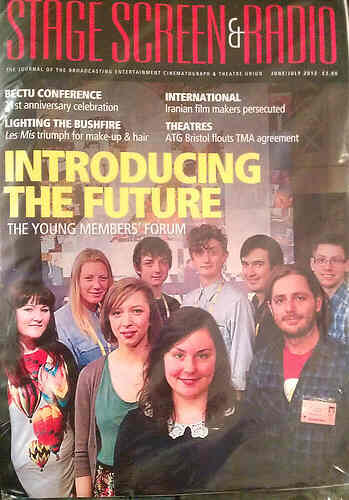 CINE TECHNICIAN magazine side cover June/July 2012