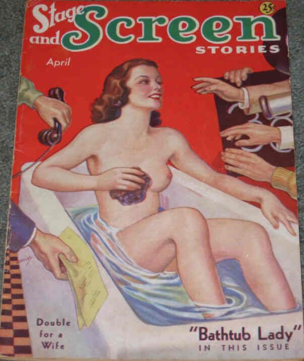 STAGE AND SCREEN STORIES magazine side cover April 1936