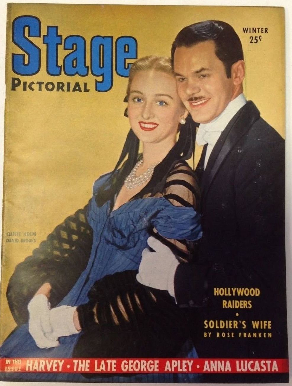 STAGE PICTORIAL magazine side cover Winter 1945