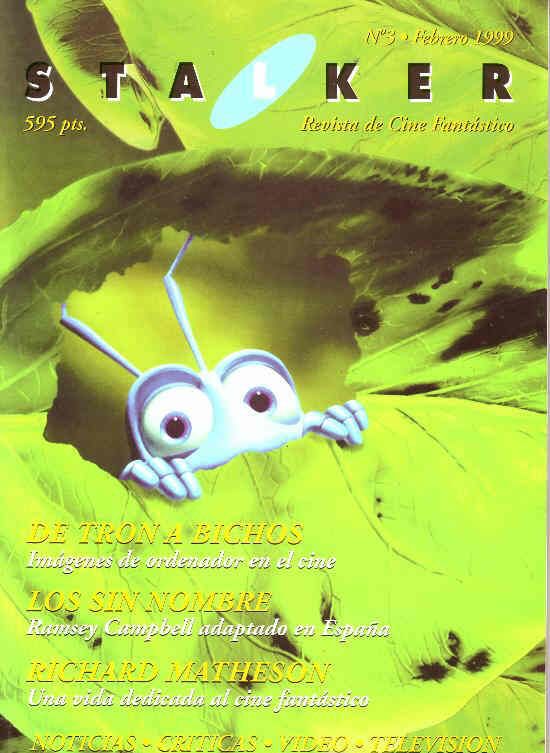 STALKER magazine side cover Issue 3  1999