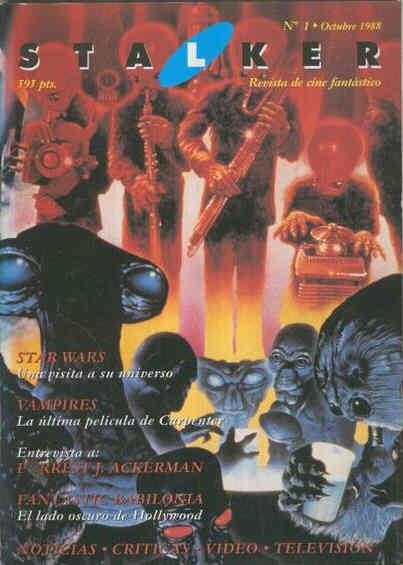 STALKER magazine side cover Issue 1 October 1998