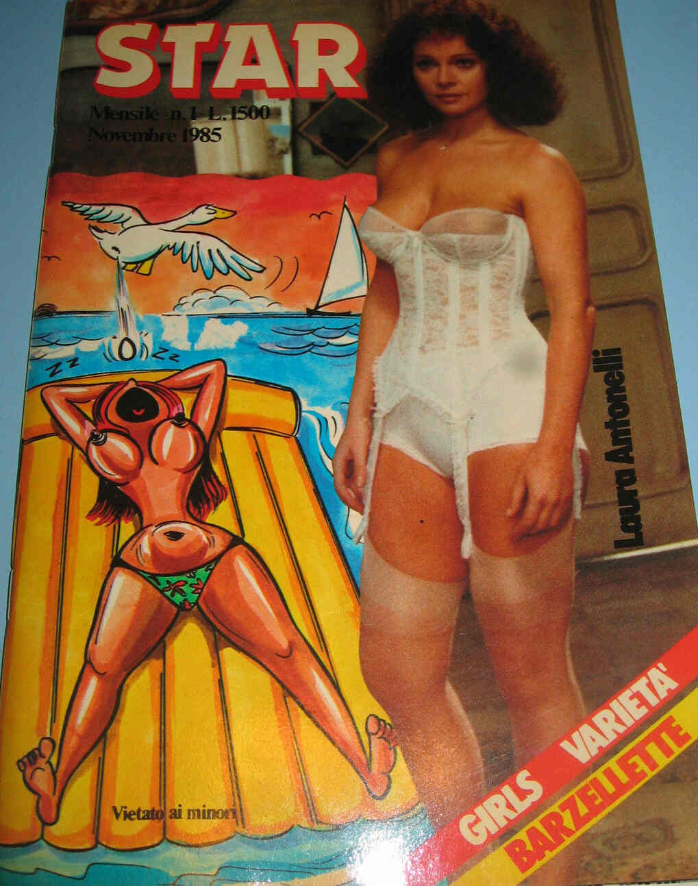 STAR (It) magazine side cover November 1985