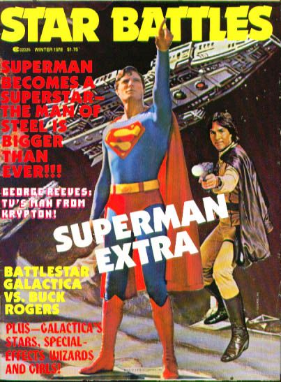 STAR BATTLES magazine side cover  Vol 1 # 4 Winter 1978