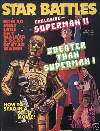 STAR BATTLES magazine side cover  Vol 2 # 1 Spring 1979