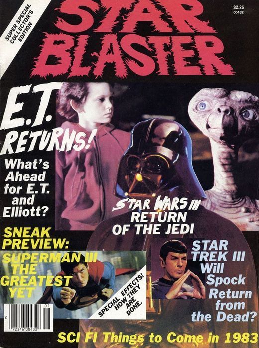 STAR BLASTER (Windsor) magazine side cover Issue 1 January 1983