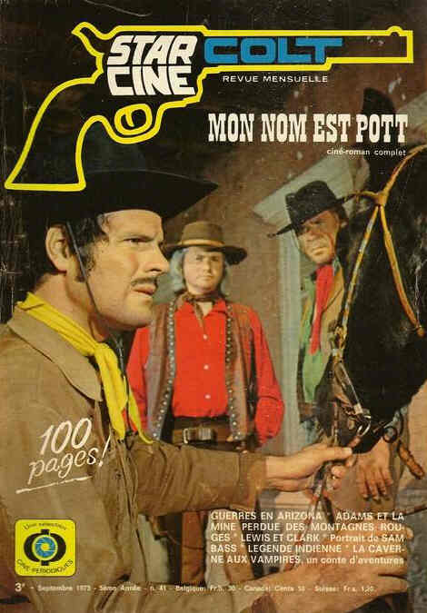 STAR CINE COLT magazine side cover Issue 41 September 1973