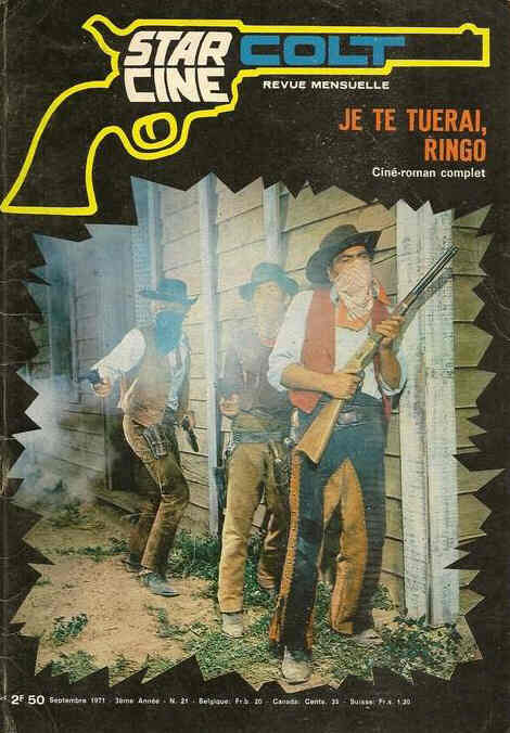 STAR CINE COLT magazine side cover Issue 21 September 1971