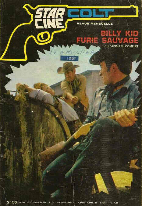 STAR CINE COLT magazine side cover Issue 25 January 1972