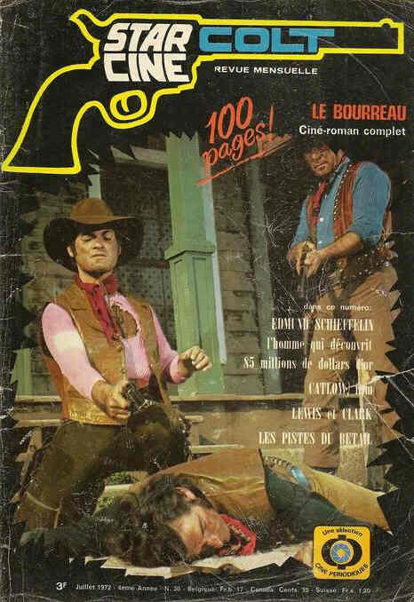 STAR CINE COLT magazine side cover Issue 30 July 1972