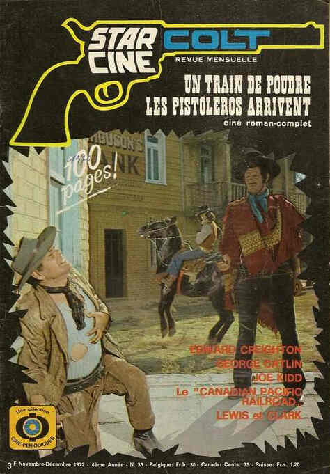 STAR CINE COLT magazine side cover Issue 33 November/December 1972