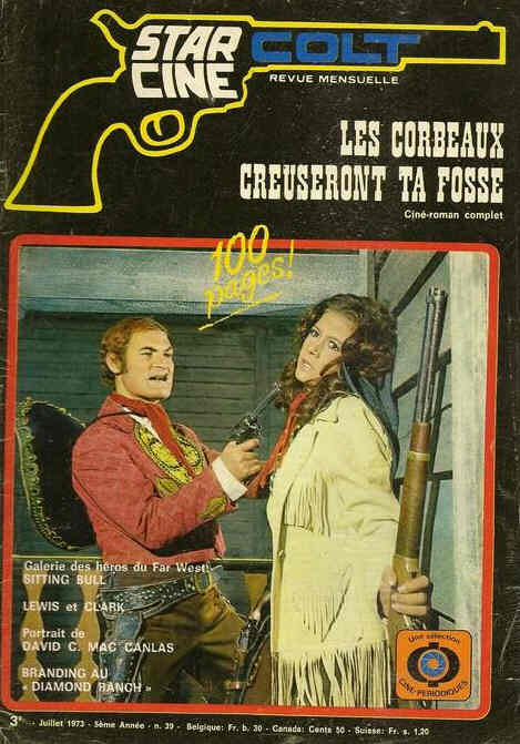 STAR CINE COLT magazine side cover Issue 39 July 1973