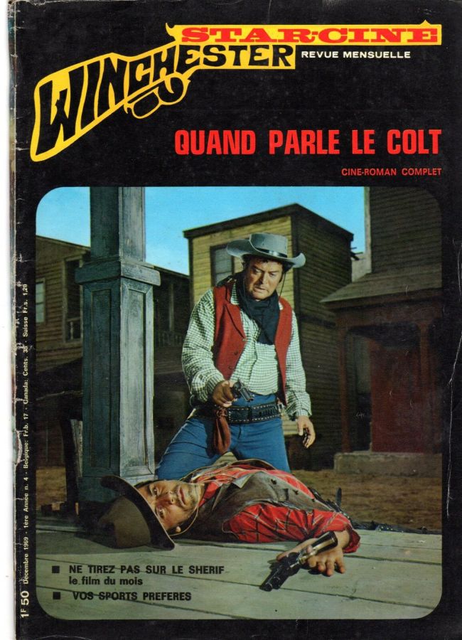 STAR CINE WINCHESTER magazine side cover Issue 4 December 1969