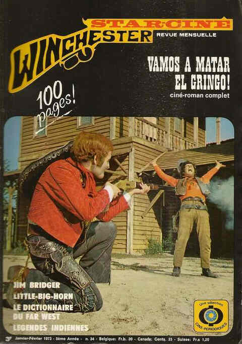 STAR CINE WINCHESTER magazine side cover Issue 34 January/February 1973